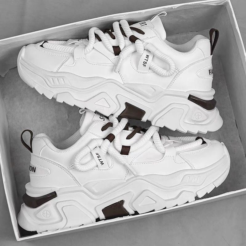 2025 Men's Shoes New Breathable Shoes Trend Versatile Inner Heightening Sports and Casual Dad Shoes for Men