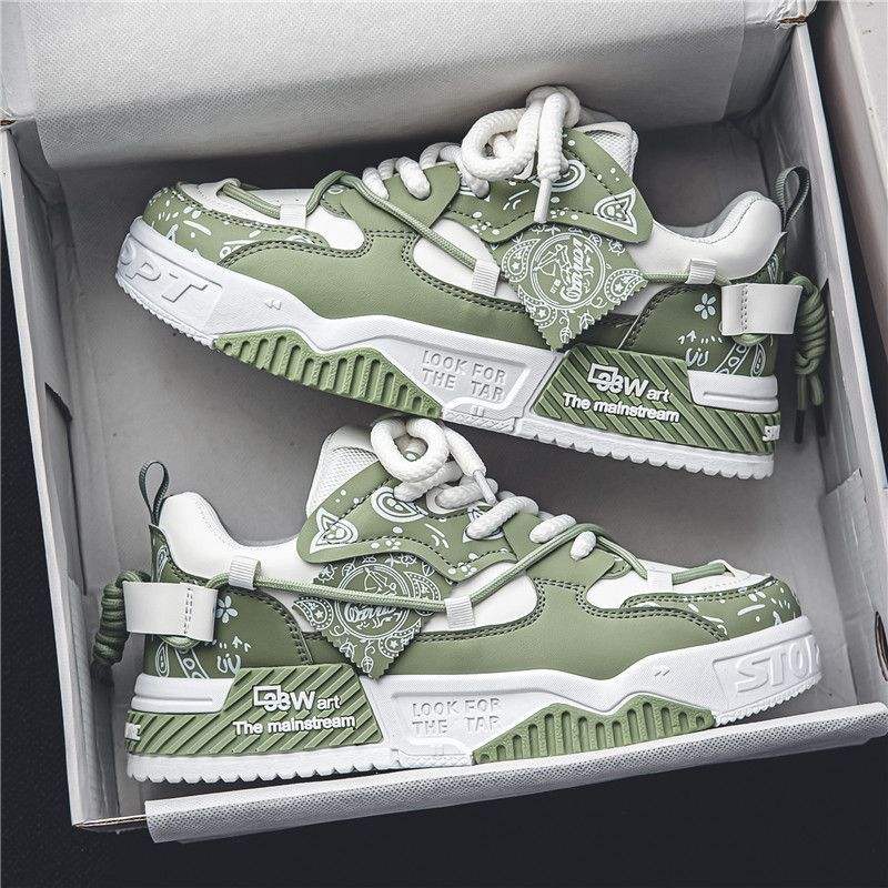 Men's shoes 2024 summer all-match casual flat shoes sports thick soles increase tide shoes