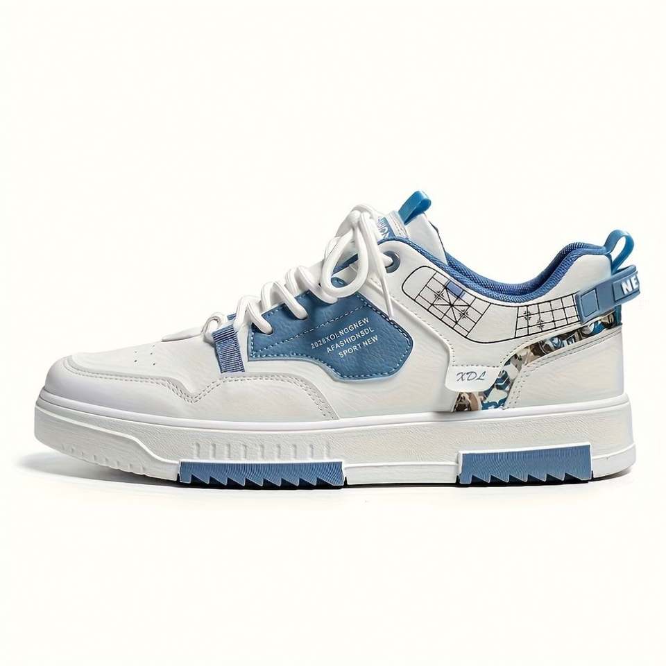1 1 2025 High Top Spring Men's Shoes New Men's Cloth Shoes Sports Leisure Small White Board Shoes